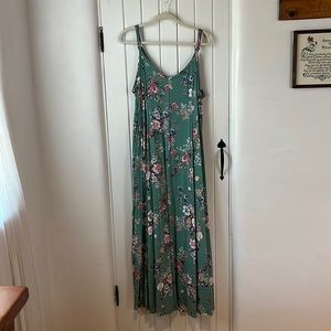 Torrid Green Sleeveless Sundress Maxi